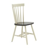 Cumpara ieftin Scaun Larus lemn din arbore de cauciuc, culoare lemn natural antracit - alb 50x49x90cm