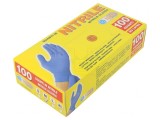 Mănuşi de protecţie nitril albastru M 100 buc.