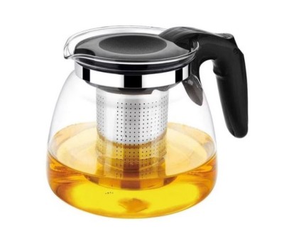 Infuzor Ceainic din sticla, filtru din inox, capacitate 1100 ml foto