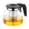Infuzor Ceainic din sticla, filtru din inox, capacitate 1100 ml
