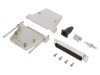 Conector D-Sub Amphenol 37 Pini Tată Drept, Montare Cablu, Aliaj Zinc, Gold Flash