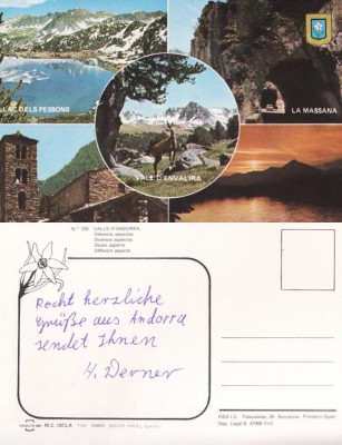 Ilustrata Spania- Valls D&amp;#039;Andorra foto
