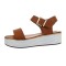 Sandale sic, camel, cu platforma