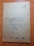 Caiet dictando nescris - din anul 1968