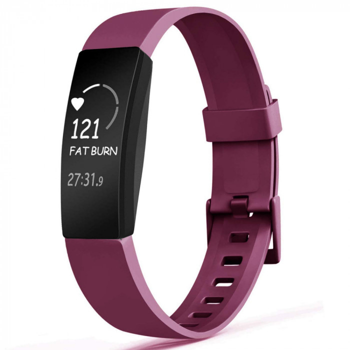 Curea Bratara Edman pentru Fitbit Inspire, marimea S, Mov