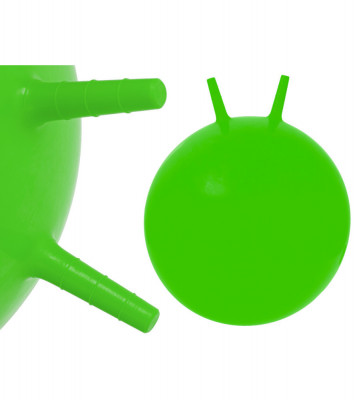 Minge de sarit gonflabil pentru copii cu urechi, 65 cm, verde foto
