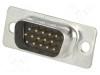 Cablul D-Sub HD PIN 15 mufă tată lipire neagră ENCITECH