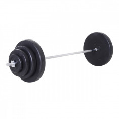 HOMCOM Set Gantere Reglabile cu Bară Zimțată și 8 Discuri, Antrenament Musculare, 70kg, Fier | Aosom Romania