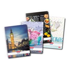 Caiet A4 100 File cu spirală dictando Motiv Enjoy Life - Economic
