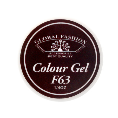 Gel color unghii, vopsea de arta, seria Rose Red, Global Fashion, 5gr, F63 foto