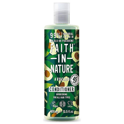 Balsam Natural Hidratant cu Avocado pentru Toate Tipurile de Par 400 mililitri Faith In Nature foto