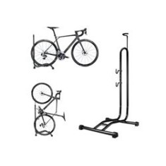 Suport bicicletă, reglabil, aluminiu, negru
