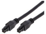 Cablu Mega-Fit Mamă 4P 0,5m 15A PVC Aurit