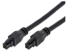 Cablu Mega-Fit Mamă 4P 0,5m 15A PVC Aurit