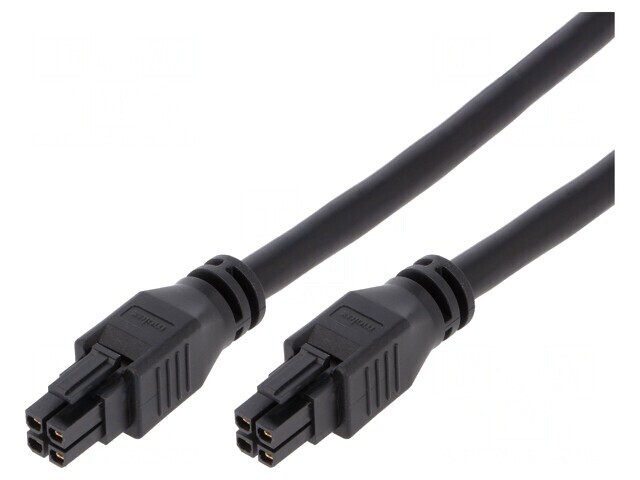 Cablu Mega-Fit Mamă 4P 0,5m 15A PVC Aurit