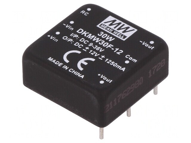 Convertor DC/DC 30W 9-36V la 12V/-12V