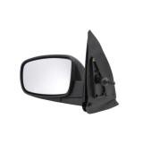 Oglinda exterioara Hyundai I10 (Pa), 2011-2013, partea Stanga, culoare sticla crom, sticla convexa, carcasa cu textura, ajustare manuala, 87610-0X310