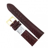Cumpara ieftin Curea Ceas Piele Naturala Maro Nagata WZ1910 - 10mm, 20mm, Damă, Copil, Imprimeu Șarpe, Cataramă Aurie, Spania