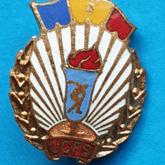 Insigna veche 1970 sport concurs sportiv UCFS