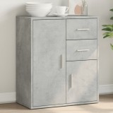 Gossi dulap, gri beton, 60x31x70 cm, lemn prelucrat