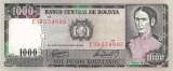 Bancnota Bolivia 1.000 Pesos 1982 - P167 UNC ( vezi descriere )