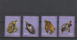 Antigua si Barbuda 2012-Fauna,Testoase,serie 4 valori dantelate,MNH,Mi.5053-5056, Nestampilat