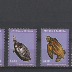 Antigua si Barbuda 2012-Fauna,Testoase,serie 4 valori dantelate,MNH,Mi.5053-5056