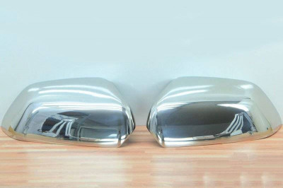 Ornamente capace pentru oglinda cromate din inox Vw Polo 9N cu semnalizare in oglinda 2005-2009 foto