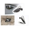 Suport Ochelari Auto Parasolar, Clip Universal ABS, Argintiu/Negru, Prindere Usoara