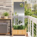 vidaXL Ecran de intimitate pentru grădină Argintiu 50 x 140 cm