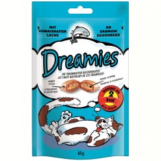 Recompense pentru Pisici cu Somon Dreamies, 60g, Recompense Dreamies, Recompense Pisici, Recompense pentru Pisici, Hrana Pisici, Mancare Pisici, Pernu foto