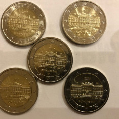 monede GERMANIA 2019, 5x2 euro comemorative (ADFGJ) Bundesrat - UNC