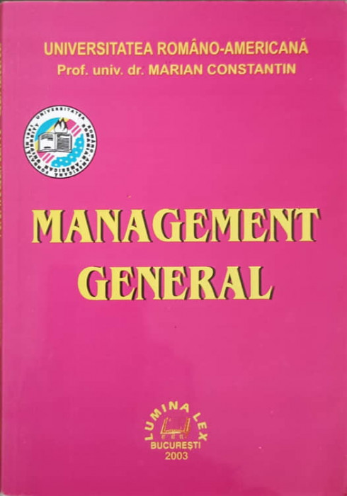MANAGEMENT GENERAL-MARIAN CONSTANTIN