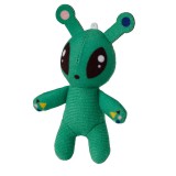 Jucarie de plus, 10 cm, mini-martian/verde