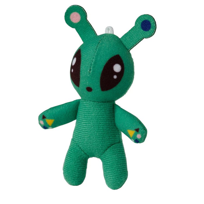 Jucarie de plus, 10 cm, mini-martian/verde