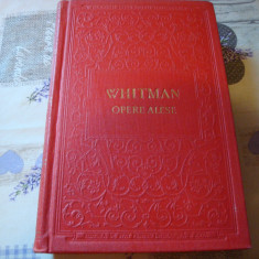 Whitman - Opere alese - 1956
