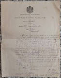 Scrisoare olografa de numire ca profesor cu titlu provizoriu la Gimnaziul Mihai Bravu din Bucuresti, 1887