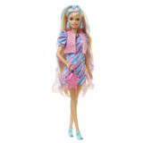 Papusa Barbie cu par lung si accesorii, Totally Hair Stars