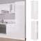 vidaXL Dulap frigider &ldquo;Lyon&rdquo;, alb extralucios, 60x57x207 cm 802543