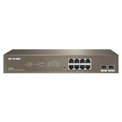 Switch 8 x RJ45 Gigabit, 2 x SFP Gigabit Uplink, Cloud Management - IP-COM G3310F foto