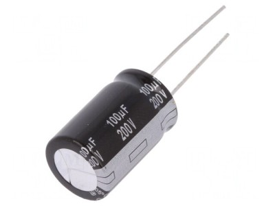 Condensator Electrolitic THT 100uF 200V 16x25mm foto
