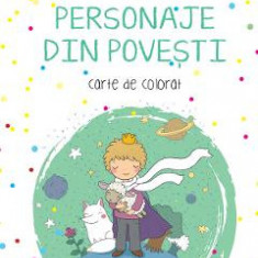 Personaje din povesti. Carte de colorat