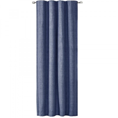 Draperie Elfie Opac cu rejansa Jemidi, 140 x 245 cm, Albastru, Poliester, 55333.04 foto