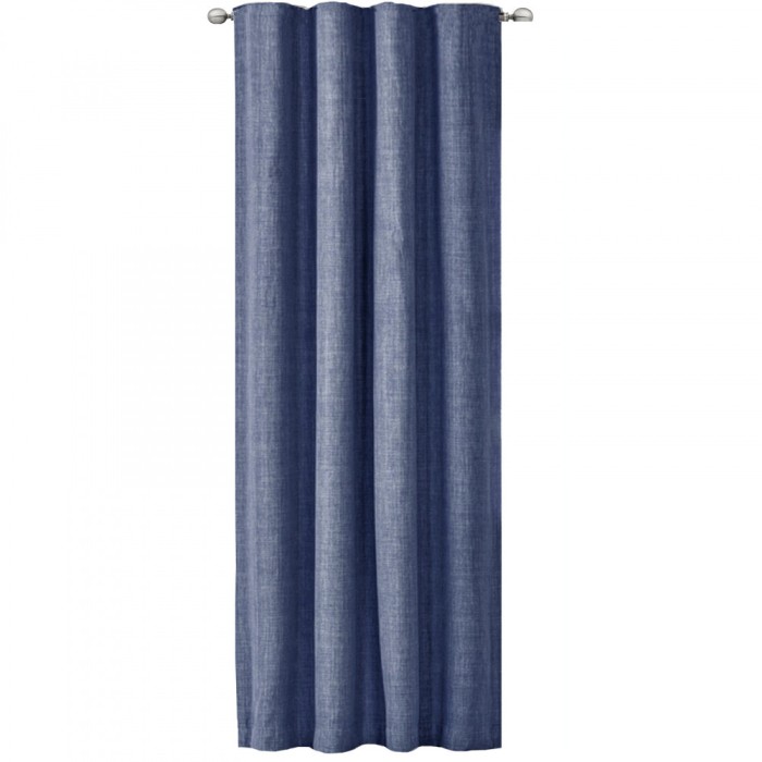 Draperie Elfie Opac cu rejansa Jemidi, 140 x 245 cm, Albastru, Poliester, 55333.04