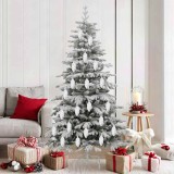 VidaXL Decorațiuni pentru Pomul de Crăciun 40 pcs Argintiu 42018891