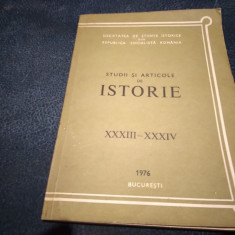STUDII SI ARTICOLE DE ISTORIE XXXIII - XXXIV 1976