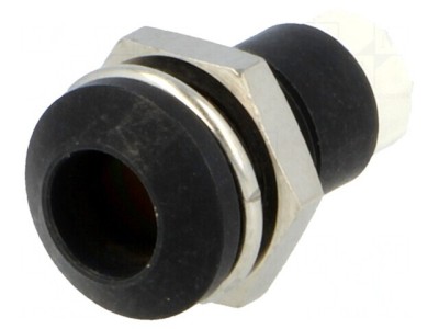 Montură LED 5mm Metal Negru Convex foto