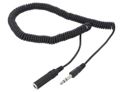 Cablu Audio Jack 6,3mm 5m Negru foto