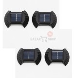 Cumpara ieftin Set 4 Lampi Solare LED Perete, Senzor Lumina, IP65, Lumina Calda, Iluminat Exterior, Curte, Gradina