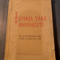 Istoria Tarii Romanesti de la octombrie 1688 pana la martie 1717 C. Grecescu